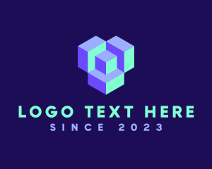 Professional - 3D Cube Technology logo design