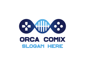 Console - Game Controller DNA logo design