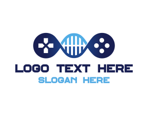 Team Icon - Game Controller DNA logo design