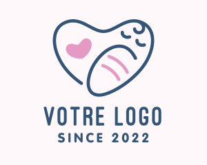Maternity - Heart Medical Pediatric logo design