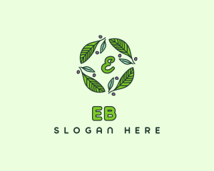 Ornamental Green Wreath logo design