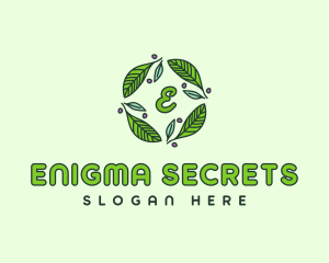 Ornamental Green Wreath logo design