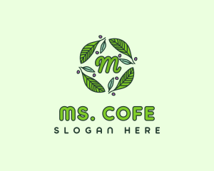 Ornamental Green Wreath logo design