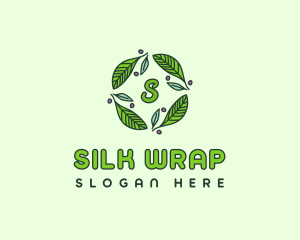 Ornamental Green Wreath logo design