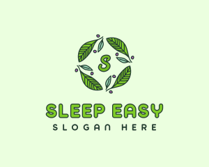 Ornamental Green Wreath logo design