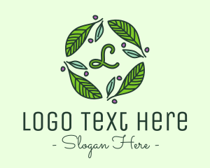 Botany - Ornamental Green Wreath logo design