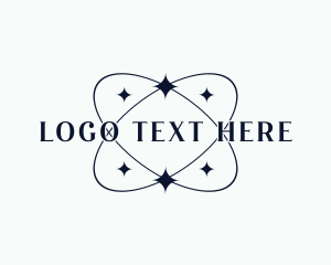 Cosmic - Minimalist Star Orbit logo design