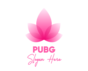 Pink Feminine Floral Petal  Logo