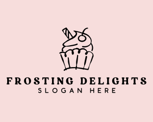 Frosting - Cupcake Sweet Dessert logo design