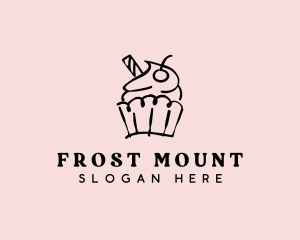 Cupcake Sweet Dessert logo design