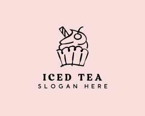 Cupcake Sweet Dessert logo design