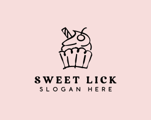 Cupcake Sweet Dessert logo design