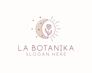 Bohemian - Floral Moon Florist logo design