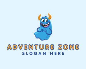 Cute Slime Monster logo design