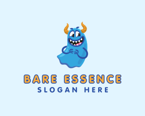 Cute Slime Monster logo design