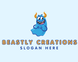 Monster - Cute Slime Monster logo design