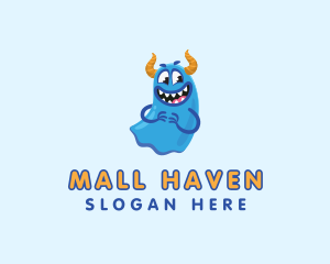 Cute Slime Monster logo design