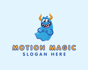 Animation - Cute Slime Monster logo design