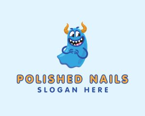 Cute Slime Monster logo design