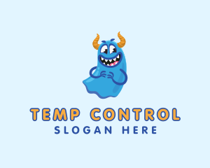 Cute Slime Monster logo design