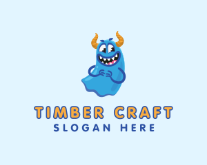 Cute Slime Monster logo design