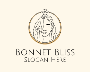 Woman Flower Salon logo design