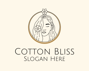 Woman Flower Salon logo design