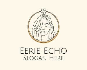 Woman Flower Salon logo design