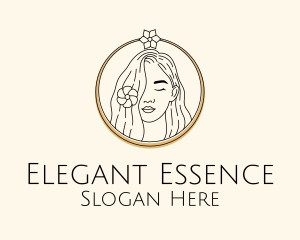 Woman - Woman Flower Salon logo design