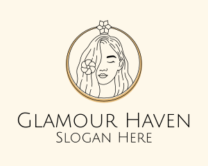 Salon - Woman Flower Salon logo design
