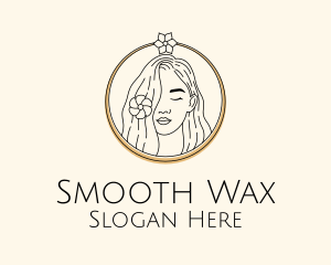 Woman Flower Salon logo design