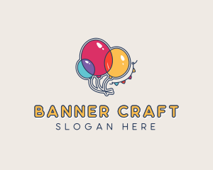 Banner - Balloons Party Banner logo design