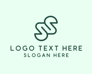 Technology - Minimalist Monoline Letter S Business logo design