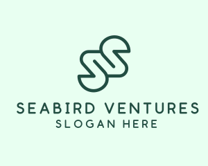 Minimalist Monoline Letter S Business logo design