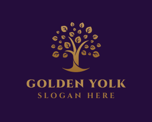 Golden Tree Farm logo design