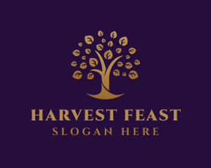 Golden Tree Farm logo design