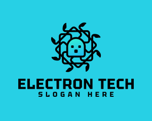 Squid Network Electronics logo design