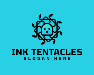 Tentacles - Squid Network Electronics logo design