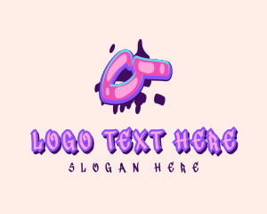 Music Label - Pop Graffiti Letter O logo design
