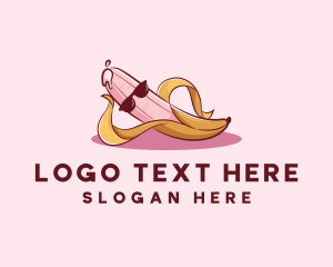 Period - Erotic Cartoon Banana logo design