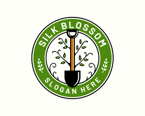 Landscaping Gardening Shovel logo design