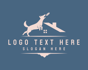 Canine - House Dog Frisbee logo design