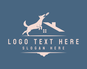 Animal - House Dog Frisbee logo design