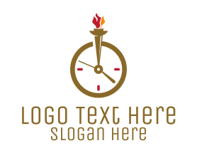 Olympic - Clock Torch logo design