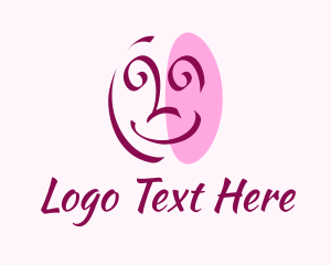 Facial - Silly Face Doodle logo design