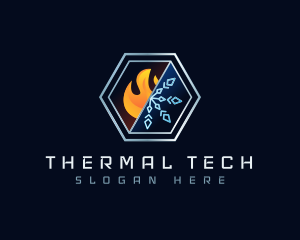 Thermal Conditioning HVAC logo design