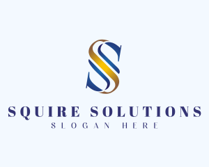 Elegant Business Letter S logo design