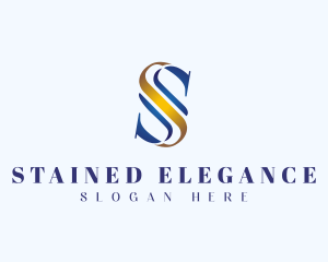 Elegant Business Letter S logo design