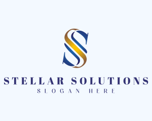 Elegant Business Letter S logo design