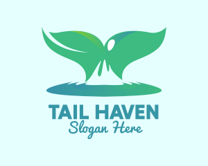 Tail - Ocean Whale Tail logo design